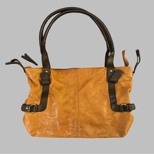 VALENTINA Brown Leather Shoulder Bag